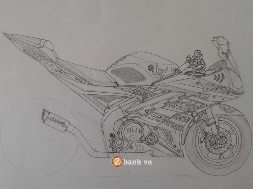 Bản vẽ yamaha r15 đến từ một biker đam mê thái lan