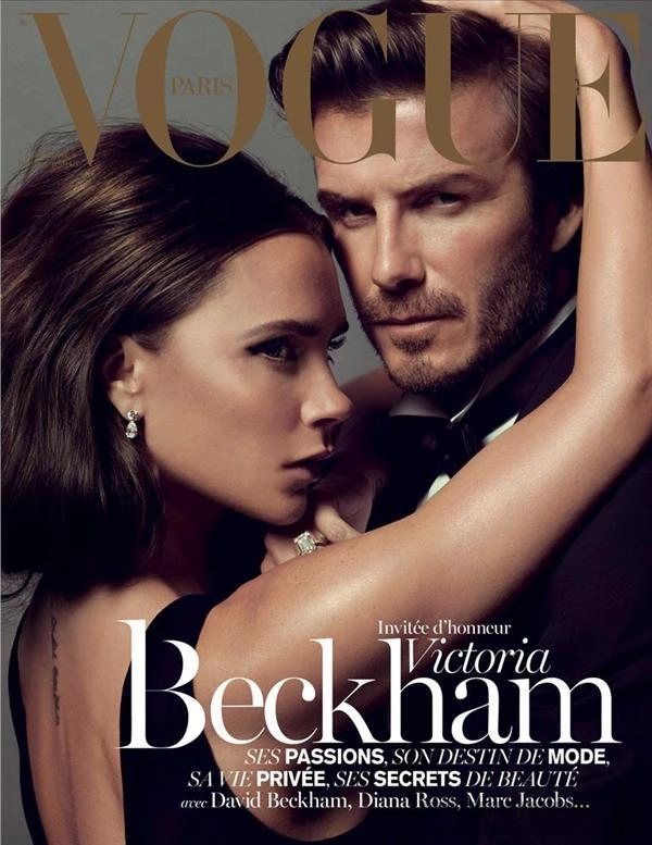 Beckham victoria mặn nồng trên tạp chí vogue paris