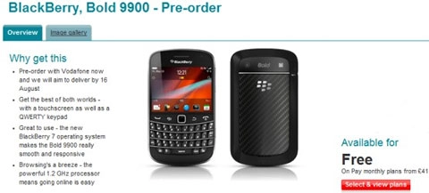 Blackberry bold 9900 có mặt vào 128