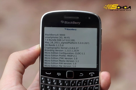 Blackberry bold 9900 xuất hiện ở hà nội