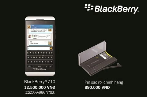 Blackberry z10 giá 125 triệu đồng