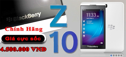 Blackberry z10 giảm giá xuống còn 45 triệu đồng