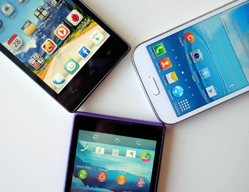 Bộ ba smartphone tầm trung màn hình lớn hai sim đọ dáng