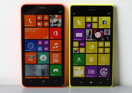 Bộ đôi phablet 6 inch nokia lumia so dáng