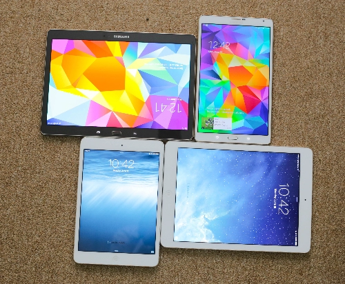 Bộ đôi samsung galaxy tab s đọ dáng cùng ipad air và mini