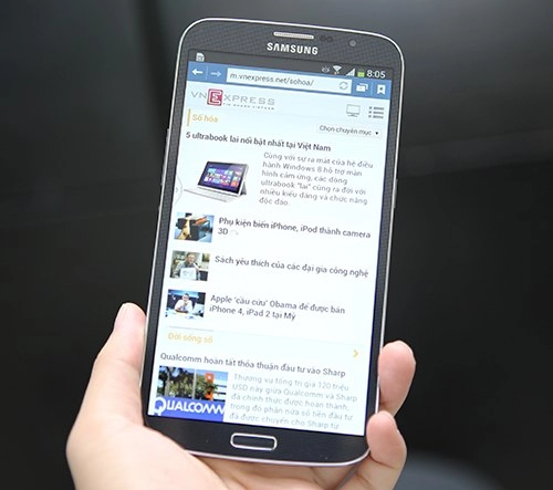 Bộ đôi smartphone màn hình cỡ lớn của samsung về việt nam