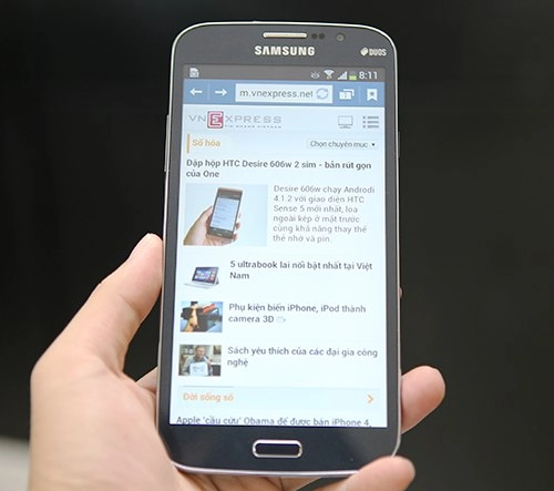 Bộ đôi smartphone màn hình cỡ lớn của samsung về việt nam