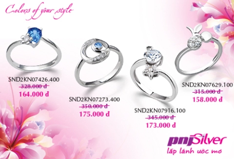 Bộ sưu tập colors of your style của pnjsilver