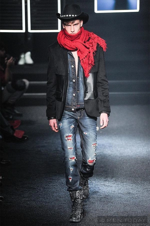 Bst thời trang nam thu đông 2014 đậm chất cao bồi của philipp plein mfw