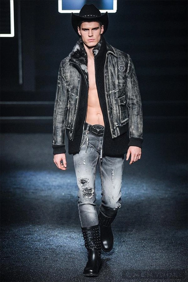 Bst thời trang nam thu đông 2014 đậm chất cao bồi của philipp plein mfw