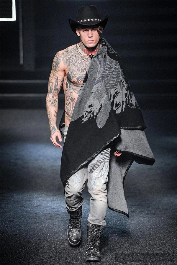 Bst thời trang nam thu đông 2014 đậm chất cao bồi của philipp plein mfw
