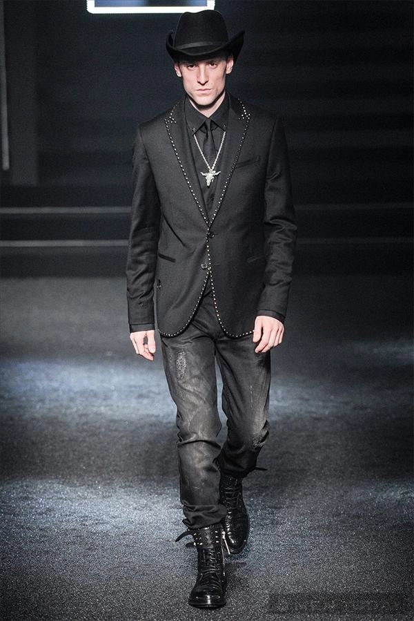 Bst thời trang nam thu đông 2014 đậm chất cao bồi của philipp plein mfw