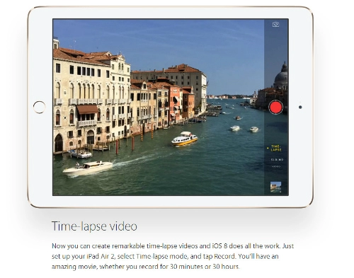 Camera trên ipad air 2 chụp ảnh đẹp như iphone 6