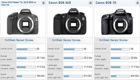 Canon 60d cho chất ảnh tương đương 550d và 7d