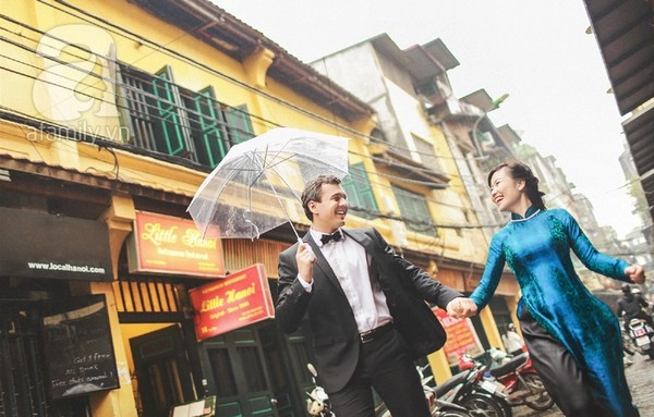 ảnh cưới Việt Áo Cô dâu việt kể về 2800 ngày yêu xa và lễ rước dâu như cổ tích trên đất áo