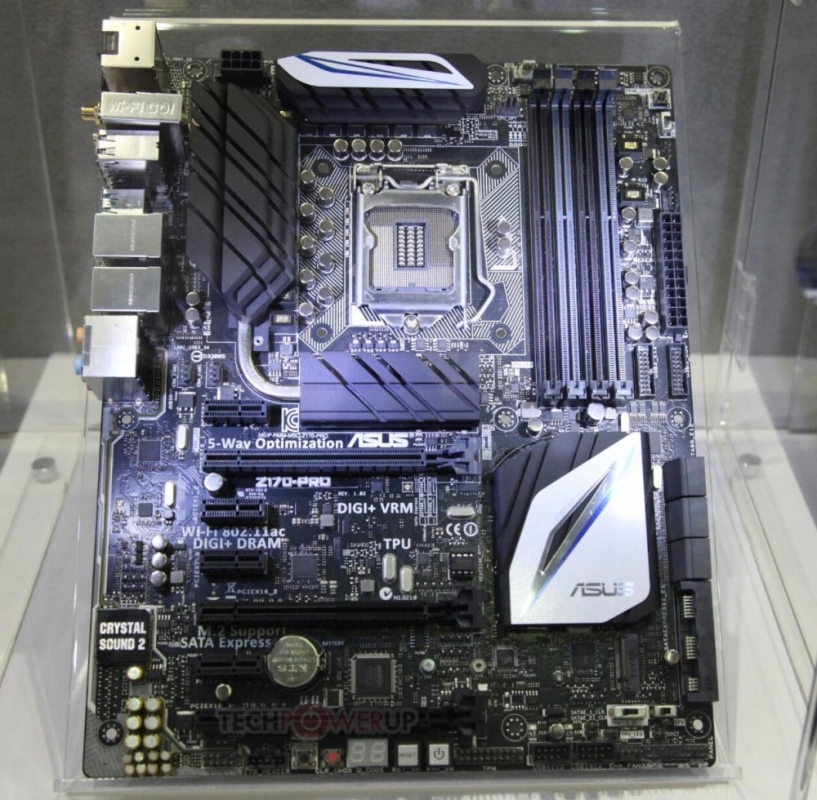 computex 2015 dòng bo mạch chủ z170 của asus kế thừa lối thiết kế từ dòng x99