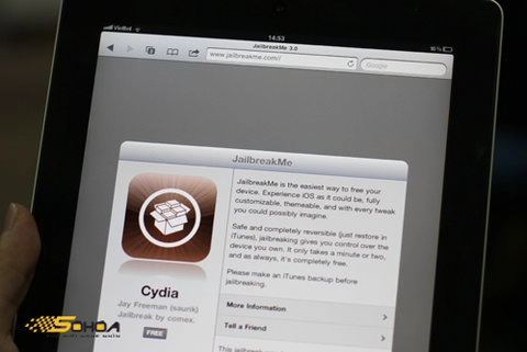 Đã có jailbreak qua web cho ipad 2