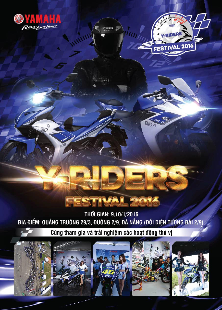 Đại hội y-rider toàn quốc dành cho khách hàng của nhiều dòng xe yamaha khác nhau