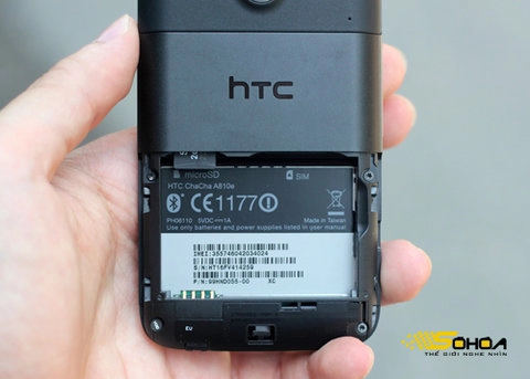 đập hộp htc chacha màu đen ở vn