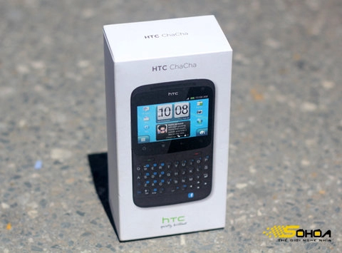 đập hộp htc chacha màu đen ở vn