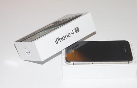 đập hộp iphone 4s