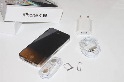 đập hộp iphone 4s