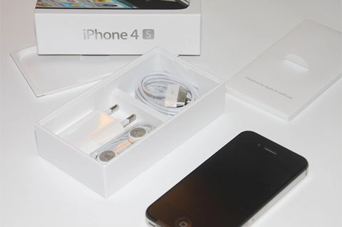 đập hộp iphone 4s