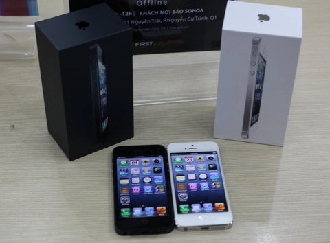 đập hộp iphone 5 tại việt nam