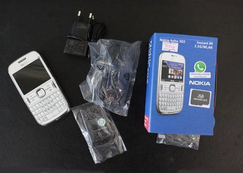 đập hộp nokia asha 302 chính hãng