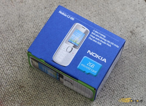 đập hộp nokia c2 hai sim