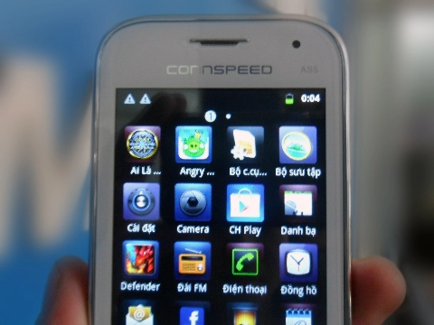 đập hộp smartphone android giá rẻ connspeed as5