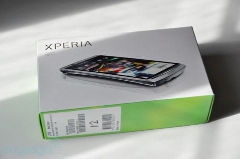 đập hộp xperia arc