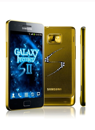 Đấu giá samsung galaxy s ii mạ vàng nạm 235 viên kim cương