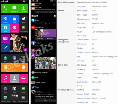 Điện thoại nokia x chạy android tiếp tục lộ ảnh