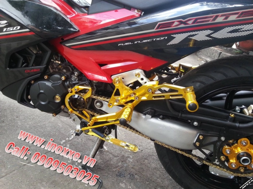 Đồ chơi exciter 150 đuôi cá cnc lốp sau michelin chắn bùn trước indo