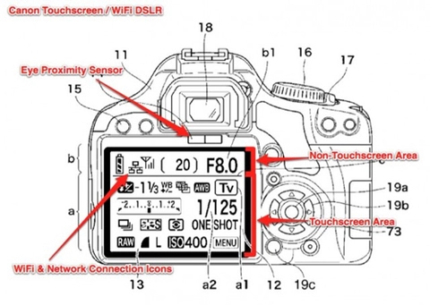 Dslr của canon có thể thêm màn hình cảm ứng wi-fi