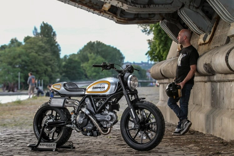 Ducati scrambler ấn tượng hơn với phong cách retro từ krugger