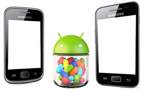 Galaxy ace và gio có android jelly bean