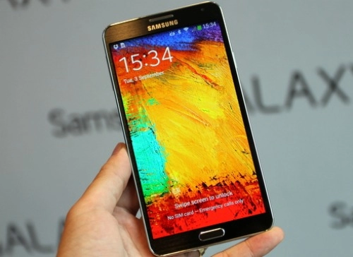 Galaxy note 3 với màn hình 57 inch ra mắt