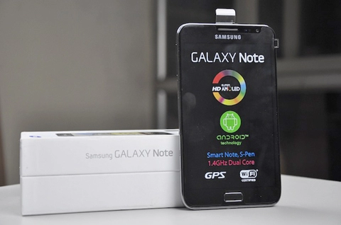 Galaxy note chính hãng 186 triệu đồng