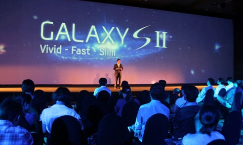 Galaxy s ii ra mắt hoành tráng tại vn