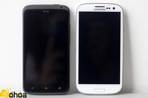 Galaxy s iii đọ dáng cùng one x ở vn