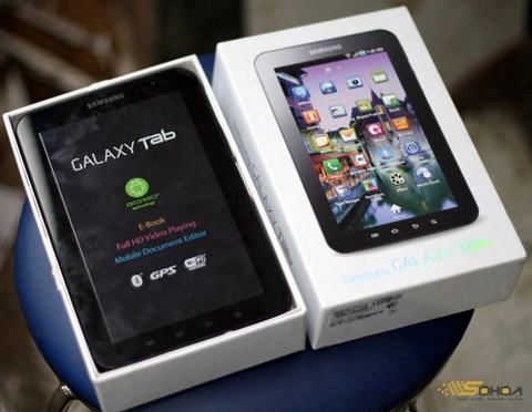 Galaxy tab xách tay về vn gần 20 triệu