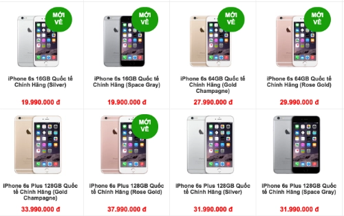 Giá iphone 6s plus màu vàng hồng bị đẩy lên 40 triệu đồng