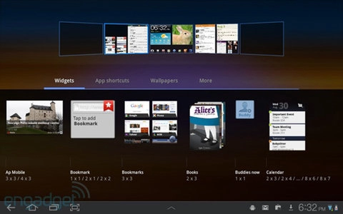 Giao diện touchwiz ux trên galaxy tab 101