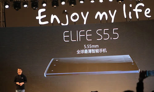 Gionee elife s55 lập kỷ lục smartphone mỏng nhất thế giới