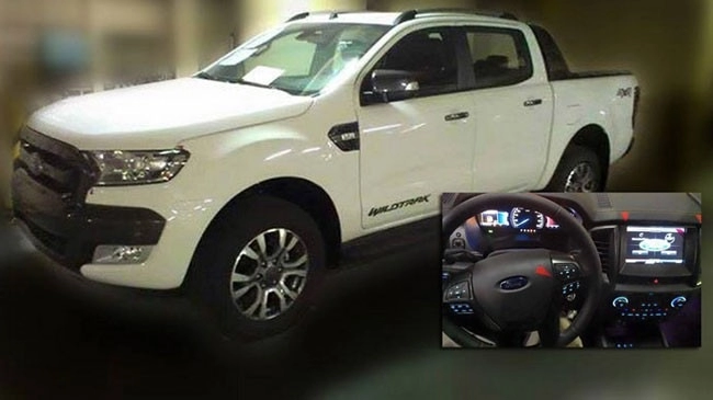 Hé lộ hình ảnh nội thất xe bán tải ford ranger 2015