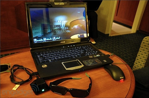 Hình ảnh đầu tiên về laptop 3d asus g51j