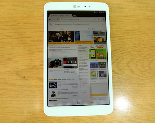 Hình ảnh mở hộp lg g tablet 83 tại việt nam