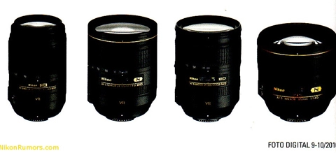 Hình ảnh nikon d3100 lộ diện cùng 4 ống kính mới